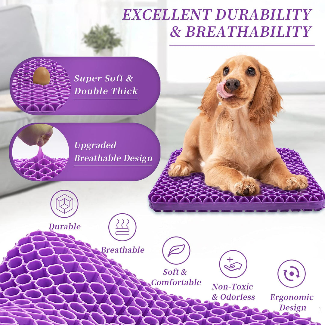 Extra-Large Gel Seat Cushion, Breathable Honeycomb Design Pain Relief Egg Seat Cushion - Home Office Chair Cars Wheelchair