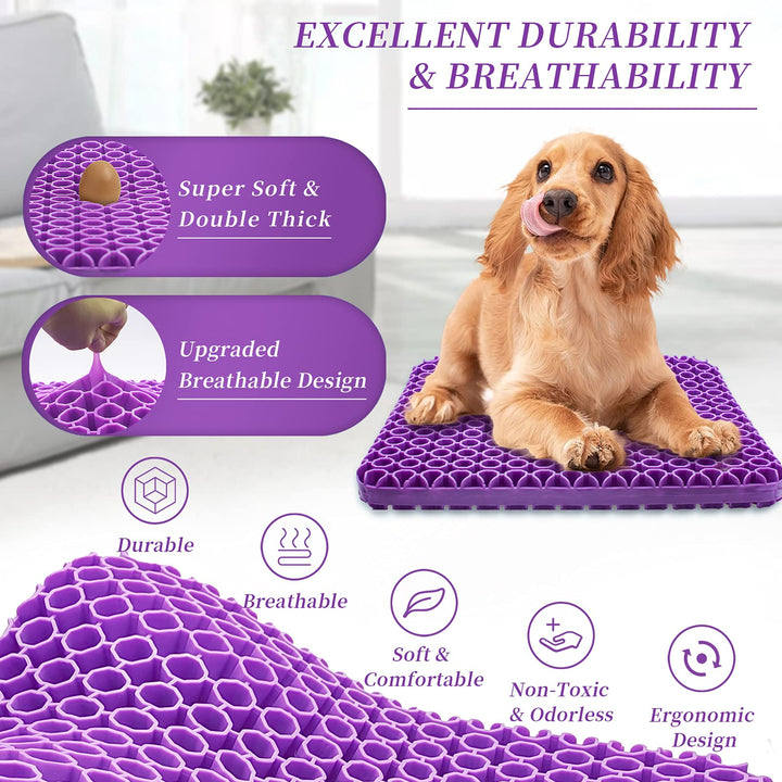 Extra-Large Gel Seat Cushion, Breathable Honeycomb Design Pain Relief Egg Seat Cushion - Home Office Chair Cars Wheelchair
