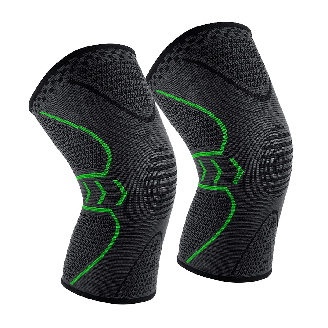 2 Pack Knee Brace, Knee Compression Sleeve Support for Men &amp; Women | Knee Support for Running, Basketball, Weightlifting, Gym, Workout, Sports