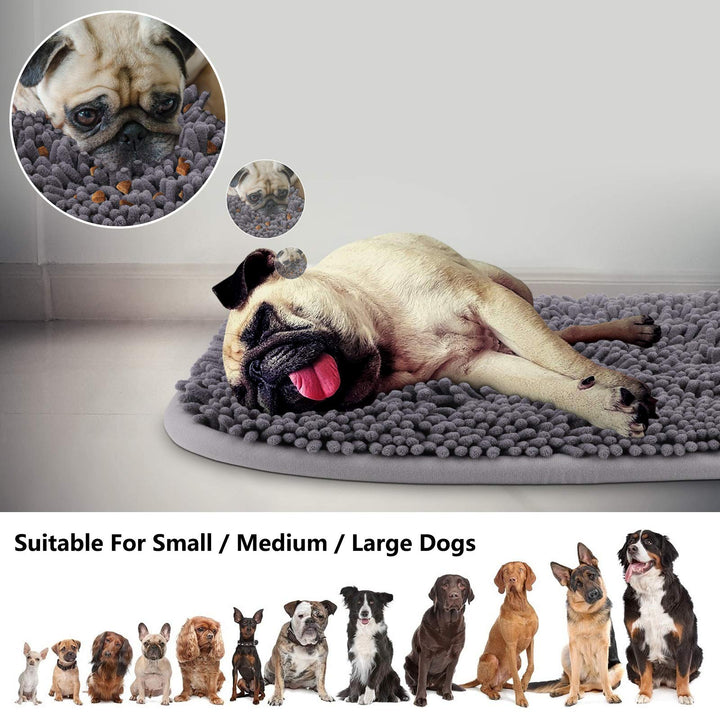 Snuffle Mat for Dogs, 17&#39;&#39; x 21&#39;&#39; Dog Sniffing Interactive Feeding Game Boredom, Puzzle Toys Encourages Natural Foraging Skills and Stress Relief Small/Medium/Large Dogs