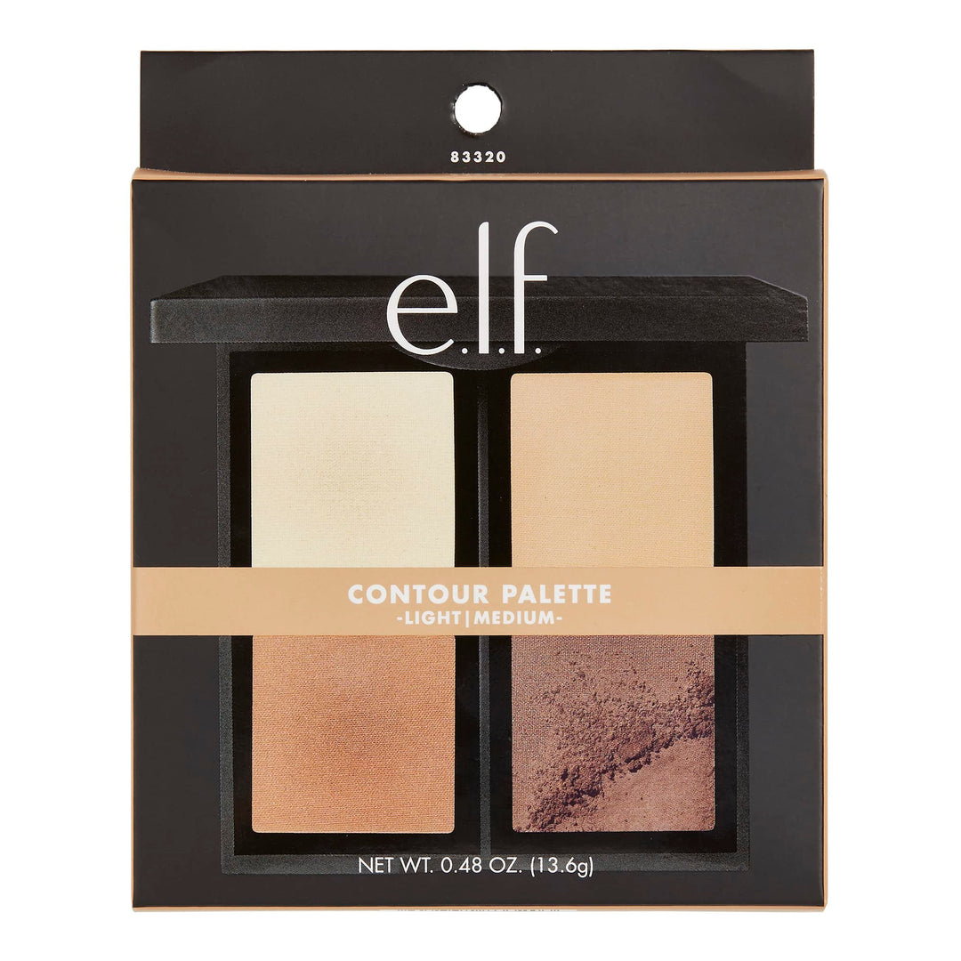 CosmeticsContour Palette, 4 Powder Shades Bronzer &amp; Shader, LightorMedium, 0.56 Ounce