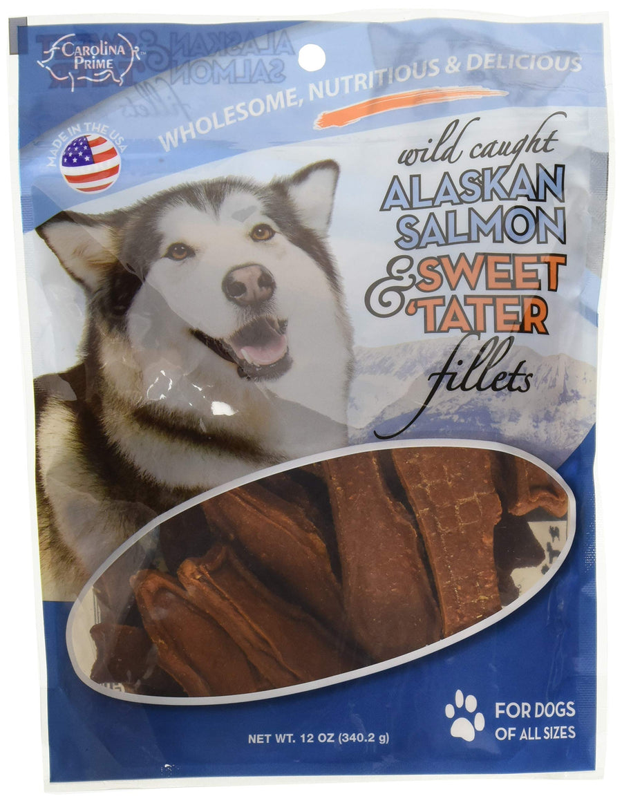 45106 Salmon And Sweet Tater Fillets Treat For Dogs ( 1 Pouch), One Size , 12 Ounce (Pack of 1)