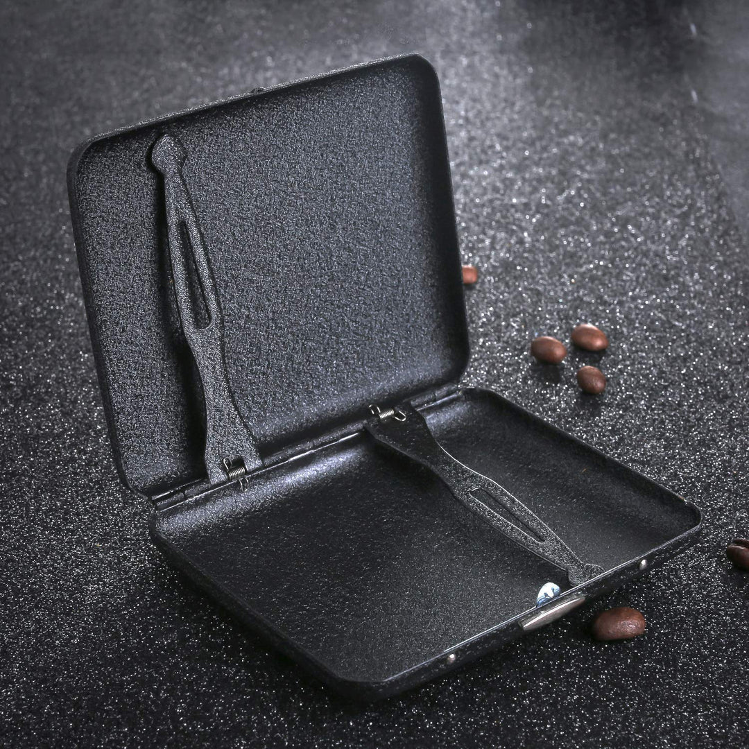 Alloy Frosted Cigarette Case Retro Cigaret Box Double S