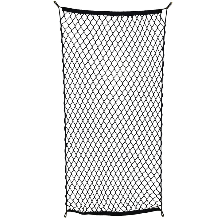 Cargo Net with Fasteners and Hardware, 24 x 45in (Stretches to 60in Long) – Trailer, SUV, Motorcycle, ATV, Roof