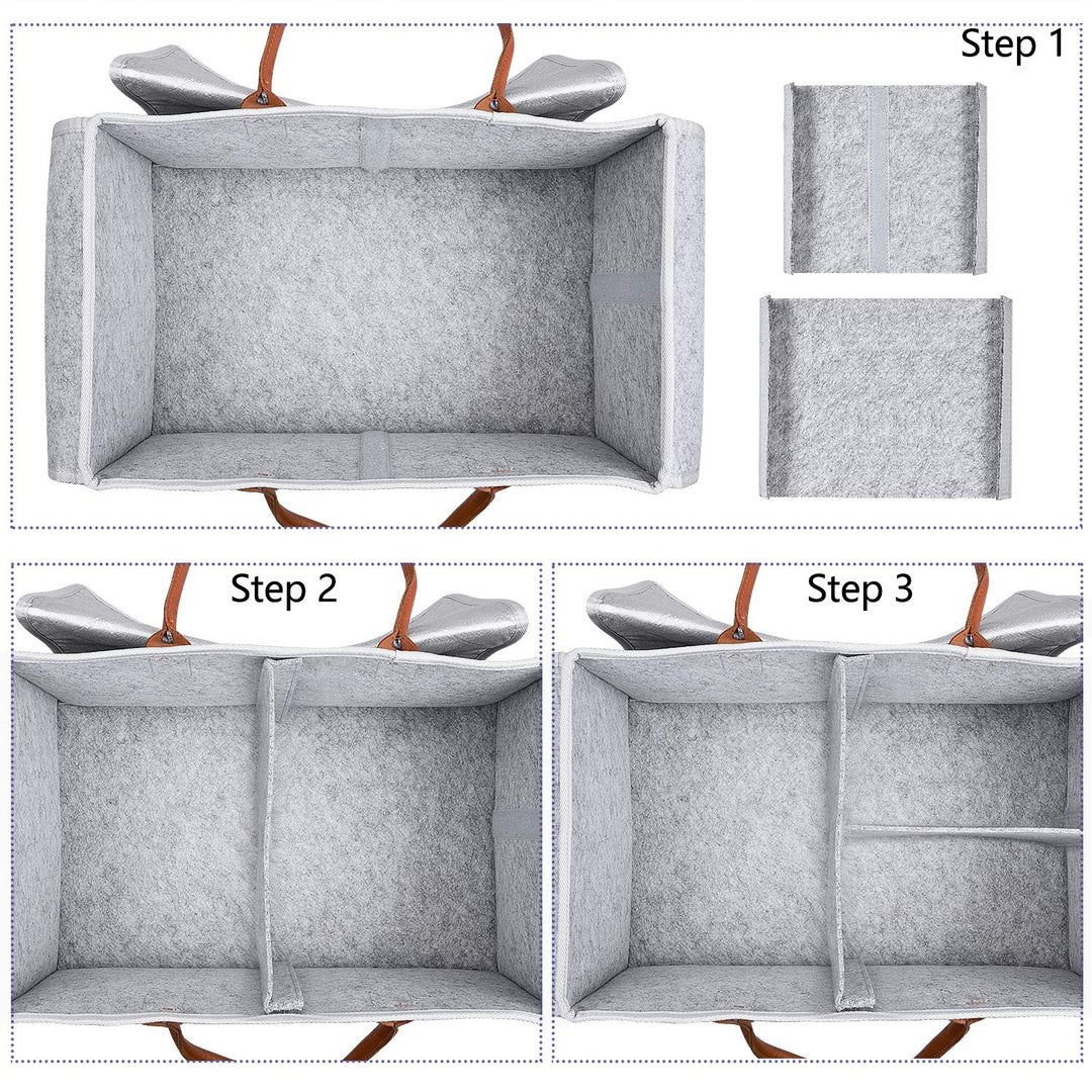 PAPERKIDDO Baby Diaper Caddy Organizer with Changing Ta