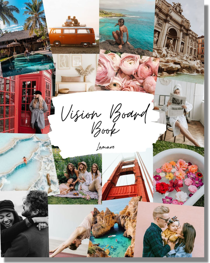 Vision Board Book - 800+ Pictures and Quotes Kit to Dream, Visualize, Inspire Create Life Goals Magazines for Clip Art Collage