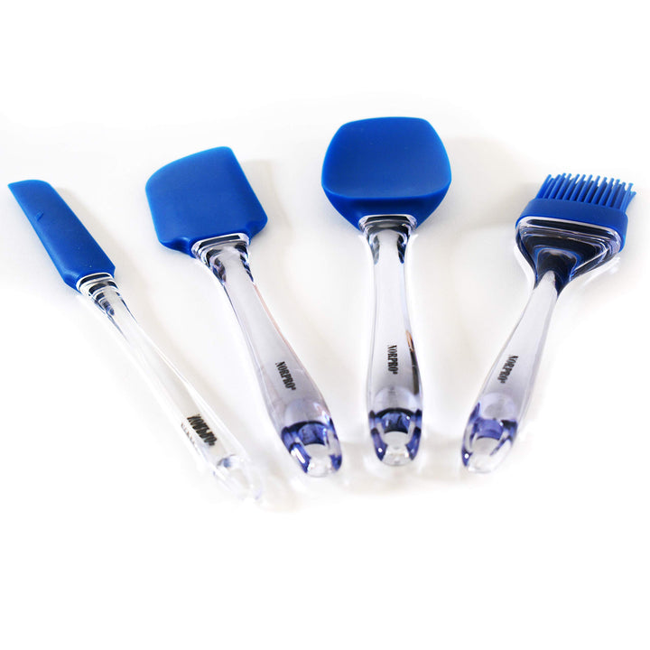 Norpro Silicone Jar/Icing Spatula, Blue, 10.5in/26.5cm,