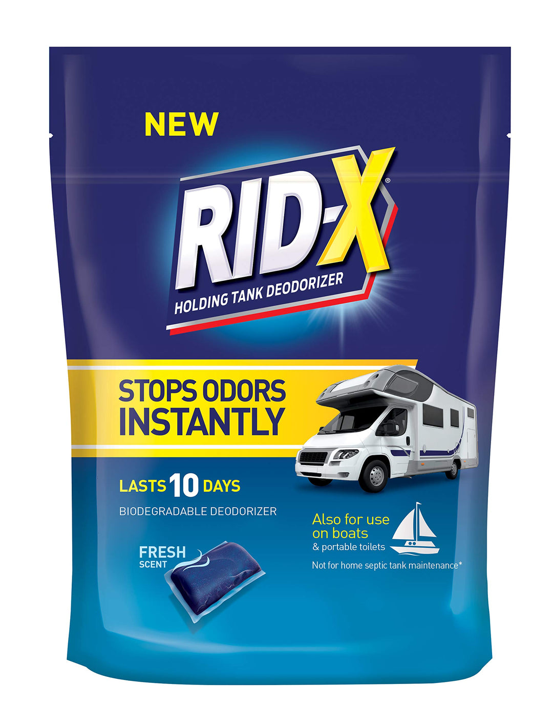 Rid-x Holding Tank Deodorizer Pacs, Septic Tank Treatme