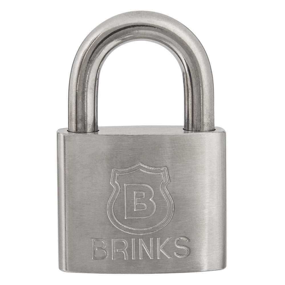 - 50mm Commercial Solid Stainless Steel Keyed Padlock - Stainless Steel Body with Stainless Steel Shackle