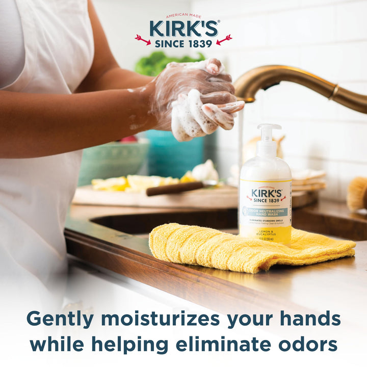 Kirk&#39;S Natural - Odor Neutralizing Hydrating Liquid Hand Soap Lemon &amp; Eucalyptus 181789