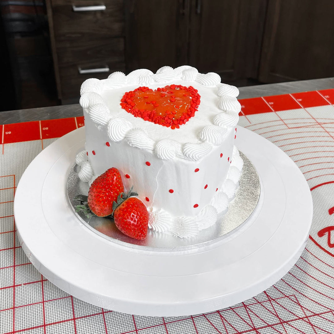 Fat Daddio&#39;s PHT-83 Anodized Aluminum Heart Cake Pan, 8 x 3 Inch
