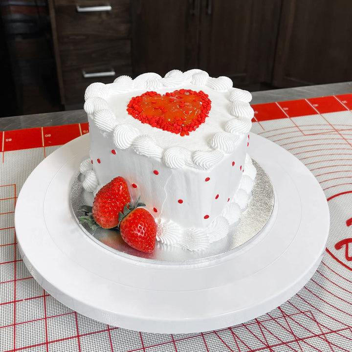 Fat Daddio&#39;s PHT-83 Anodized Aluminum Heart Cake Pan, 8 x 3 Inch