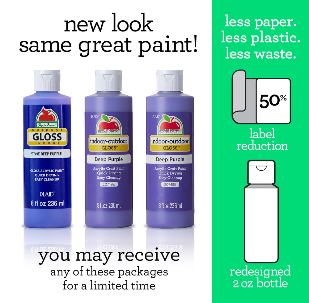 Gloss Acrylic Paint in Assorted Colors (8 oz), 20409 Gloss Black
