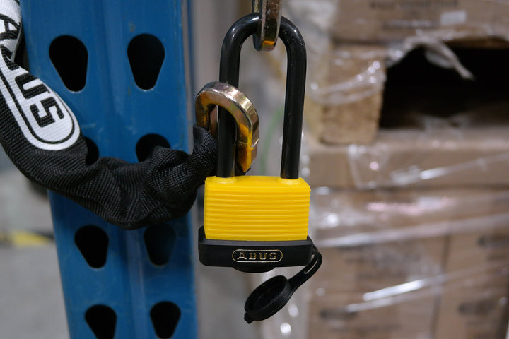 Yellow 70HB/45-63 KD Weather Solid Brass Body Stainless Steel Shackle Keyed Different Padlock
