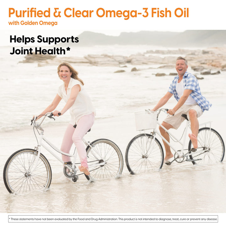 Doctor&#39;s Best Purified &amp; Clear Omega 3Fish Oil, No Reflux, Supports Heart, Eyes, Brain &amp; Joint Health, 120 Count (Pack of 1)