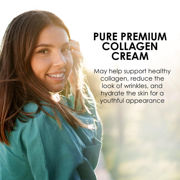 Collagen Premium Skin Cream, Women’s Anti-Aging Face &amp; Body Daily Moisturizer for Hydration &amp; Firmness, Pear Scent, 4 oz