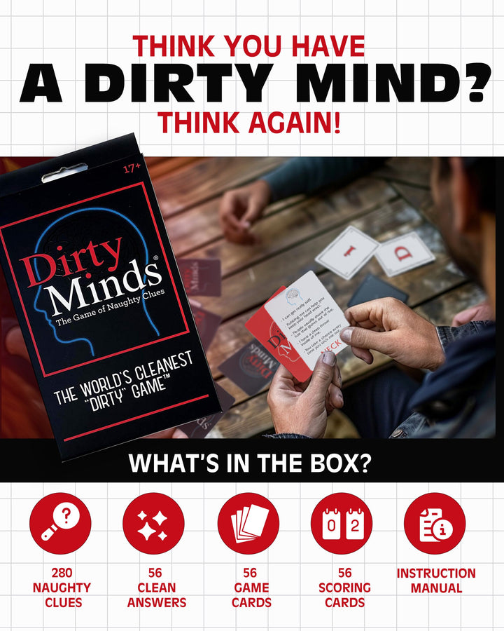 Travel Dirty Minds - Funny Card Games for Adults, Hilarious Party Games for Game Night, Couples Games, Date Night