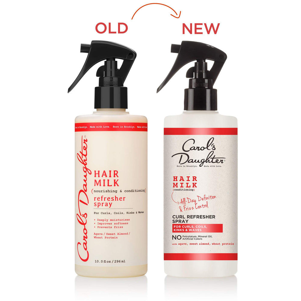 Hair Milk Curl Refresher Spray for Coils and Waves, with Agave, Sweet Almond and Wheat Protein, 10 fl oz