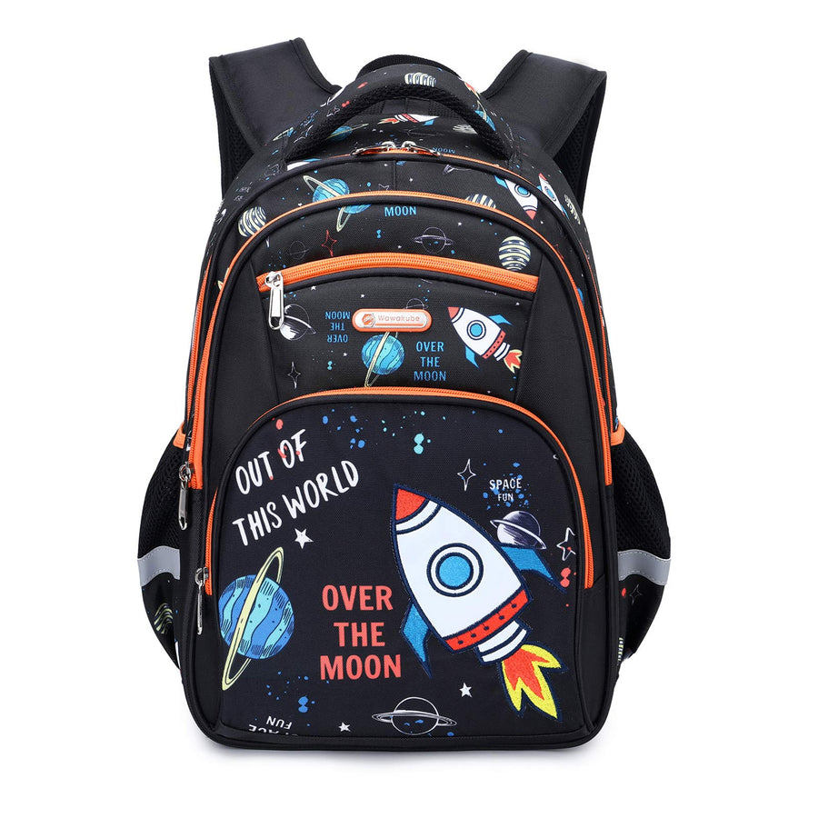 Kids Backpack Boys, Elementary Kindergarten Preschool School Bag 16 inch Multifunctional Cute Large Capacity