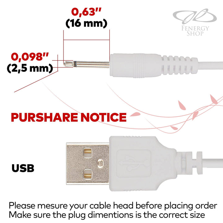 FENERGY SHOP Replacement DC Charging Cable | USB Charge