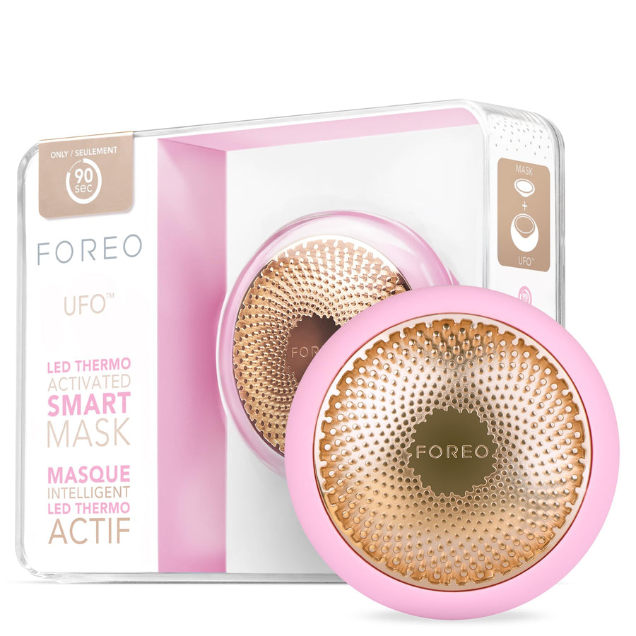 UFO Face Mask Treatment, Full LED Spectrum & Red Light Therapy For Face, Warming, Face Moisturizer, Dark Spot & Acne Scar Treatment For Face, Anti Aging, Nourishing, Pearl Pink