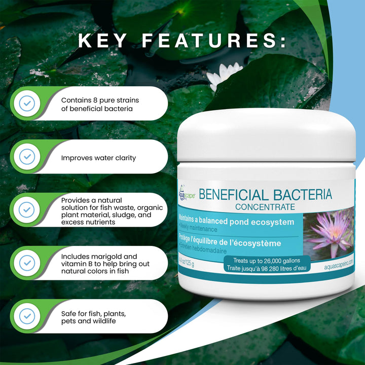Beneficial Bacteria Concentrate for Pond and Water Features, 1.1-Pound | 98950
