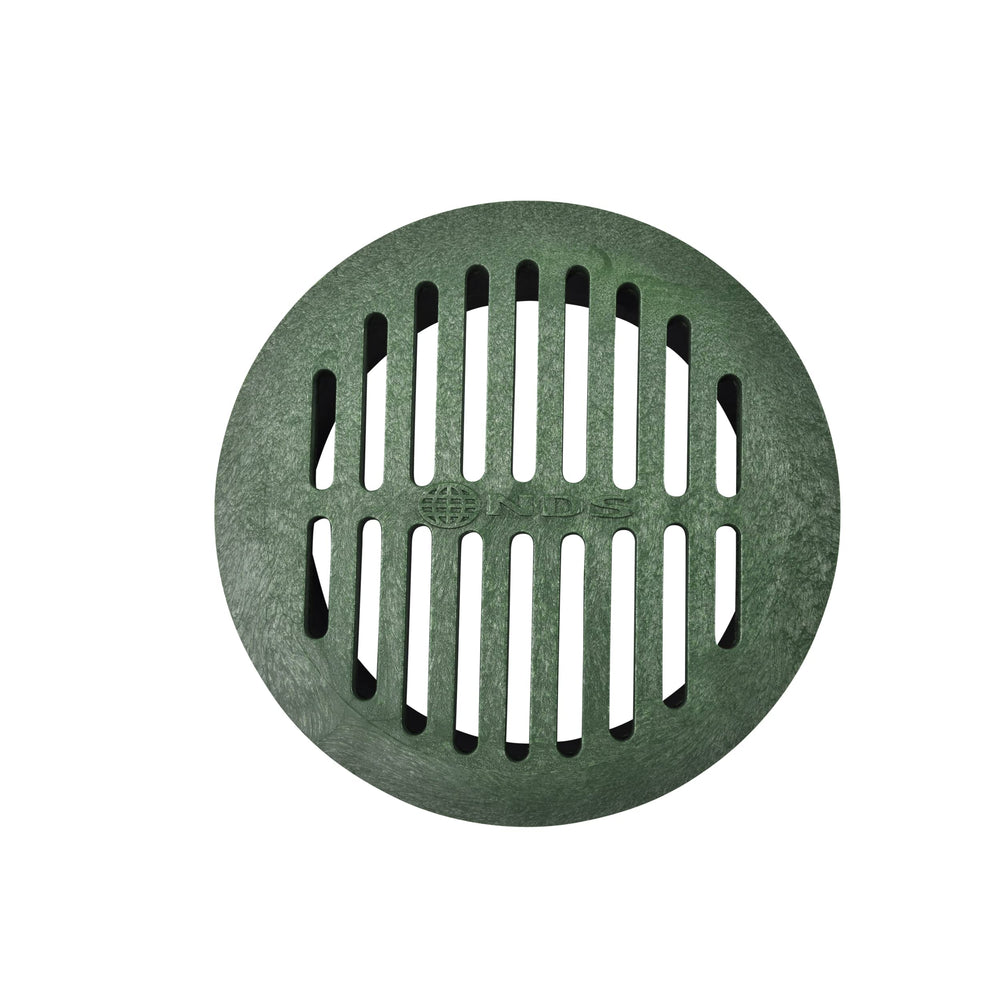 50, 6 In. Round Grate Drain Cover, Connects to Speed-D Catch Basin Drain,Drain Pipes & Fittings, for Small Lawns, Landscaping, and Patios,Green