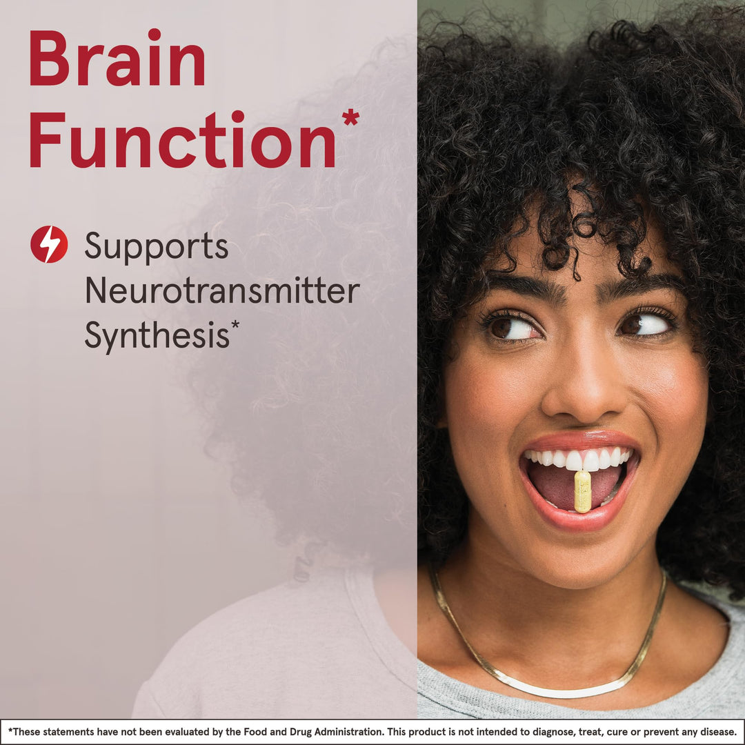 N-Acetyl Tyrosine 350 mg, Brain Support Supplement, Dietary Supplement, Contains Vitamin B6 for Amino Acid Metabolism, 120 Capsules, 120 Day Supply