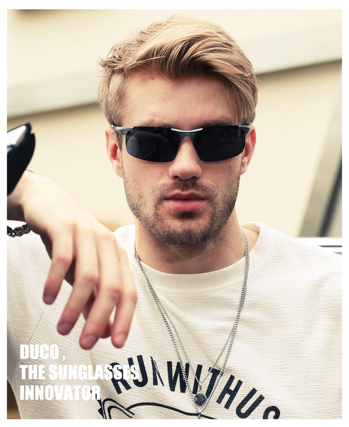 Mens Sports Polarized Sunglasses UV Protection Sunglasses for Men 8177s