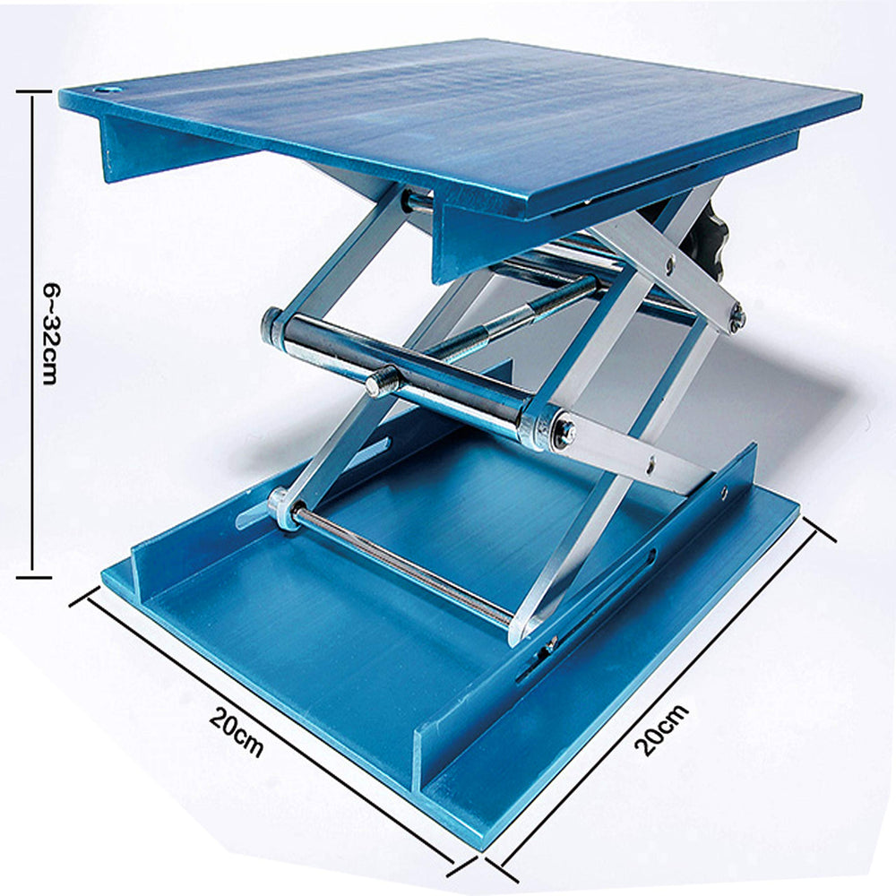 Lift Table Lab Stand Lifter Scientific Scissor Lifting Jack Platform 8''X 8'' Aluminium Oxide
