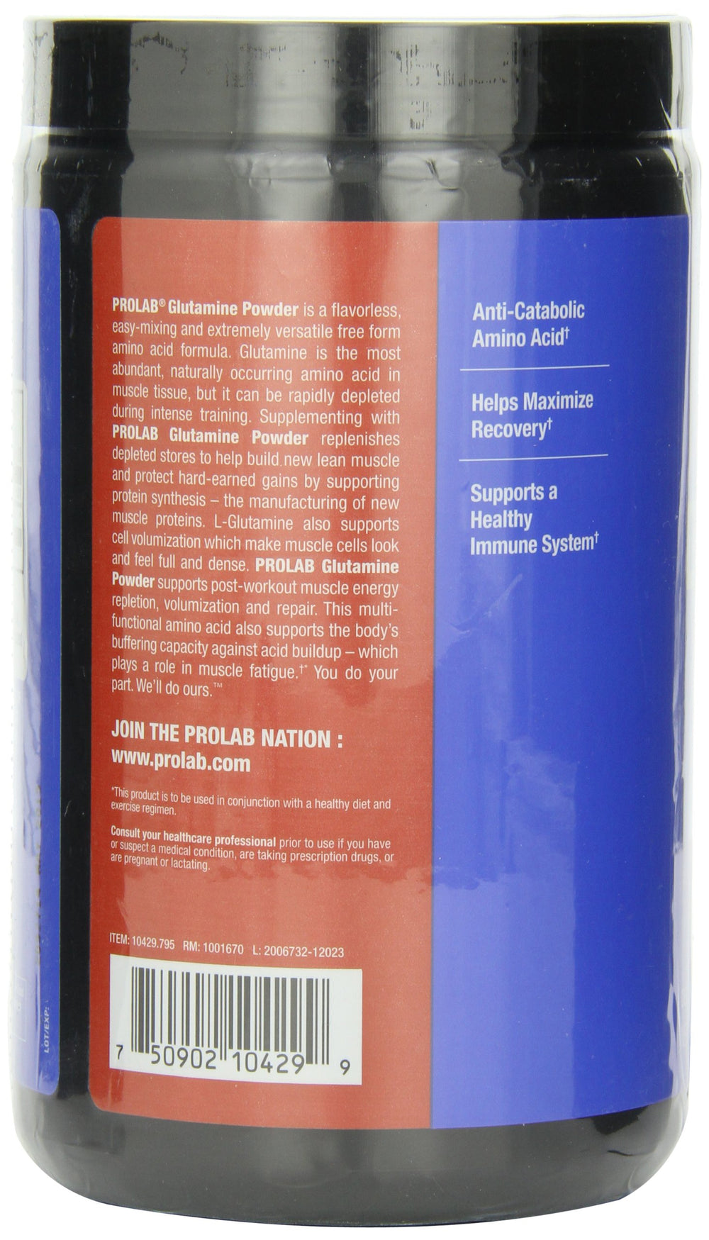 PROLAB Glutamine Powder, 400 Grams