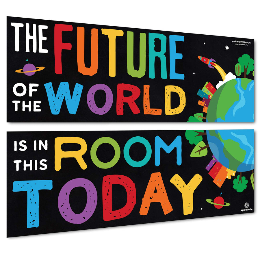 Sproutbrite Classroom Decorations - Banner Posters for 