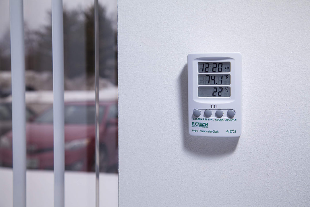 Extech 445702 Indicator Relative Humidity/Temperature with Clock