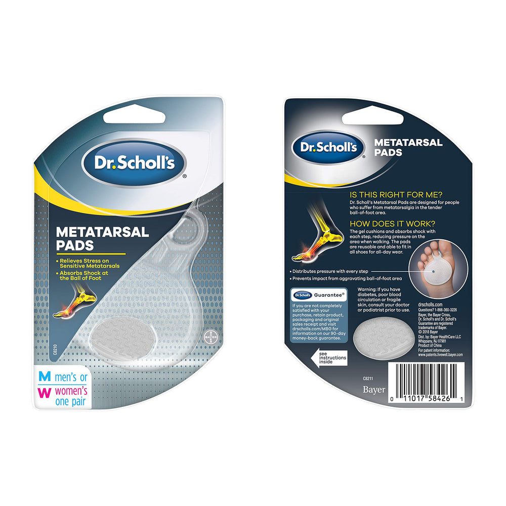 Dr. Scholl's Metatarsal Pads, Men or Women's, 1