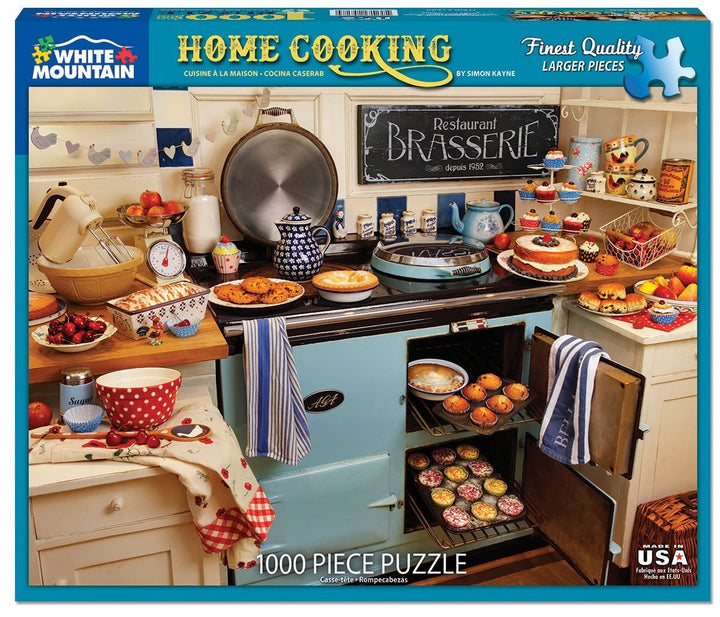Puzzles Home Cooking - 1000 Piece Jigsaw Puzzle Includes Cardboard For 144 months to 1188 months