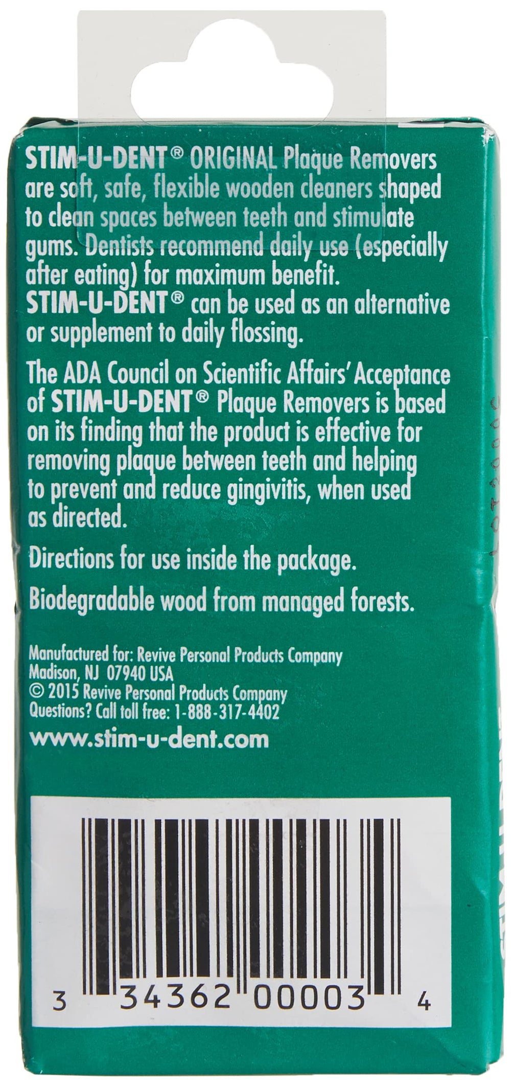 Stim-U-Dent Mint Plaque Removers, 100 Count