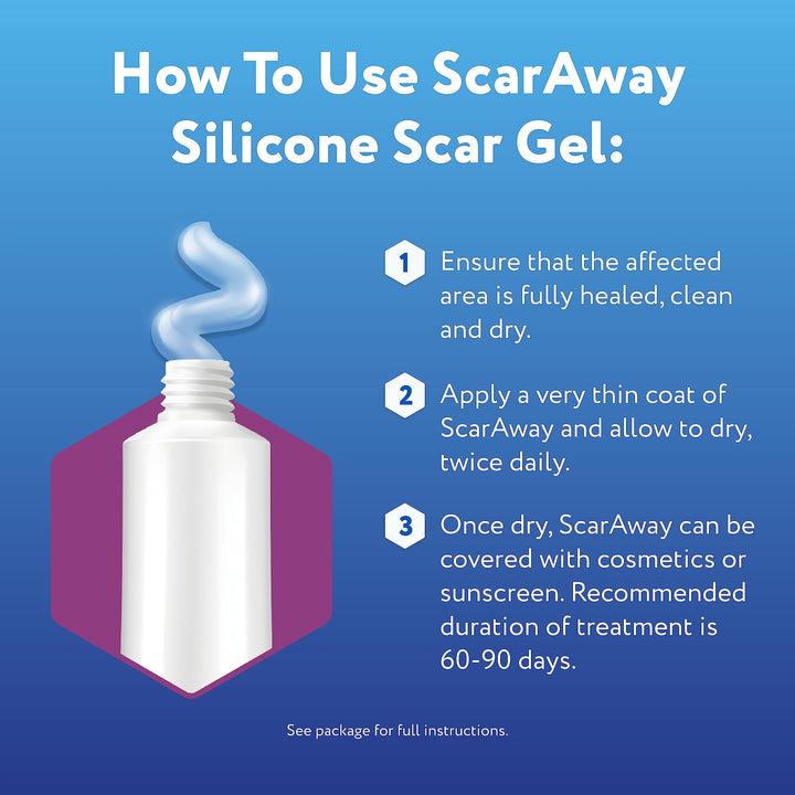 ScarAway 100% Medical-Grade Silicone Scar Gel for Face,