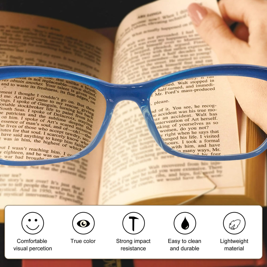 EYEGUARD 3 Pack Lightweight Reading Glasses for Women w