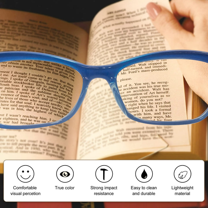 EYEGUARD 3 Pack Lightweight Reading Glasses for Women w