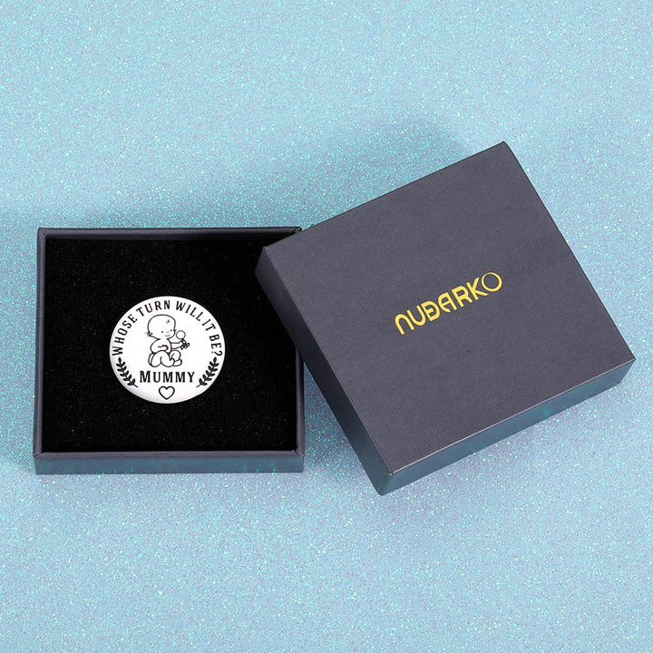 NUBARKO New Baby Gift for Parent Mom Daddy Cute Decision Coin for Women Men Pregnancy Mothers for First Time Moms Dads Mummy to Be Birthday Christmas Appreciation Present Double-Sided
