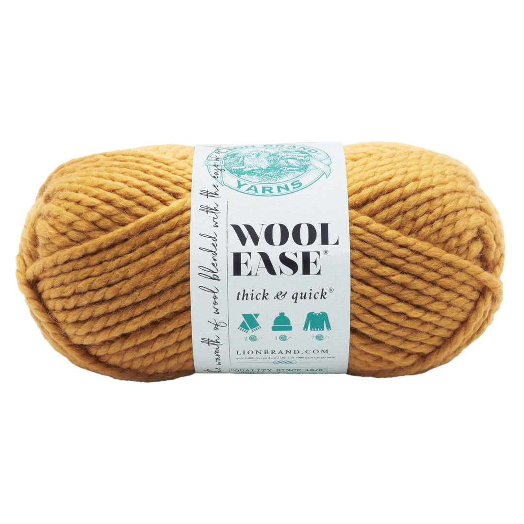 640-158 Wool-Ease Thick &amp; Quick Yarn , 97 Meters, Mustard