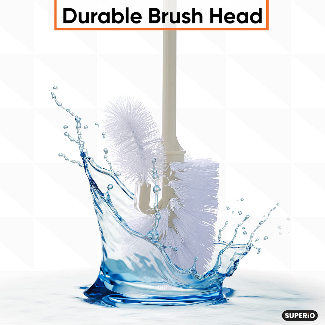 Toilet Brush with Lip (Beige, 1)