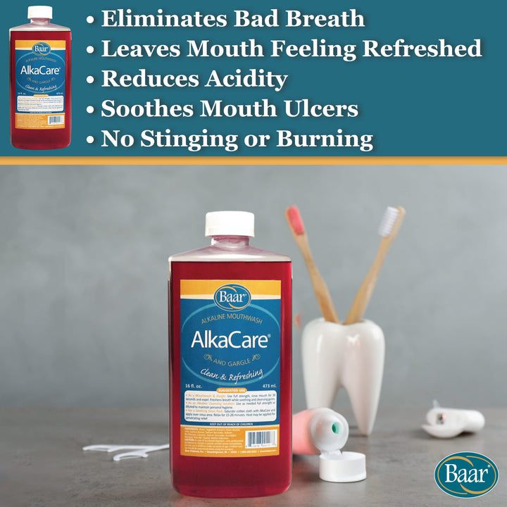 AlkaCare Mouthwash & Gargle, 16 Oz