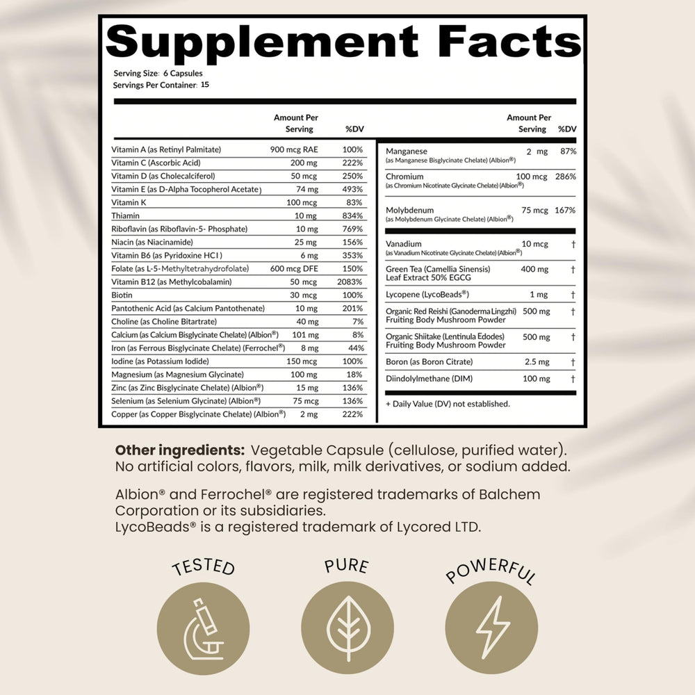 ONE Immunity Boost Multivitamin Supplements for Women and Men | Advanced Immunity Defense Support | Helps Immune Response | 90 Capsules, Pack of 1