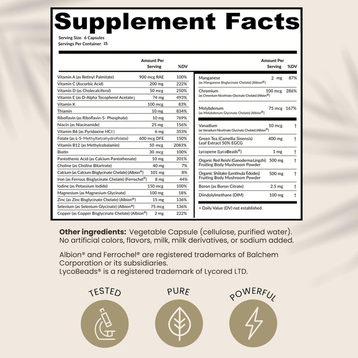 ONE Immunity Boost Multivitamin Supplements for Women and Men | Advanced Immunity Defense Support | Helps Immune Response | 90 Capsules, Pack of 1