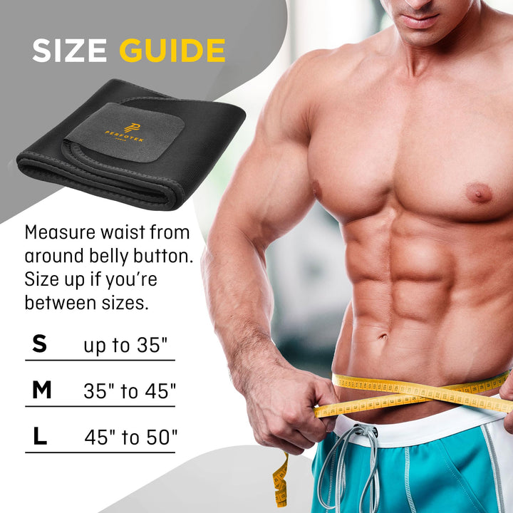 Waist Trainer for Women Lower Belly - Waist Trimmer Belt Sauna Tummy Toner Low Back and Lumbar Support with Sauna Suit Effect (Large Black)