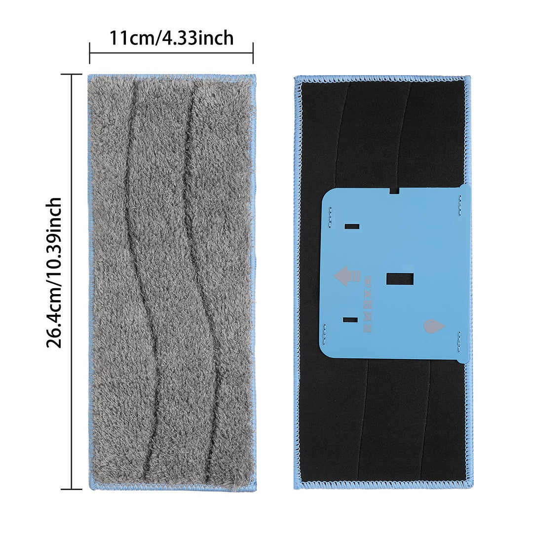 5 Pack Washable and Reusable Wet Mopping Pads Compatible with iRobot Braava Jet m Series M6 (6110) (6112) Authentic Replacement Parts