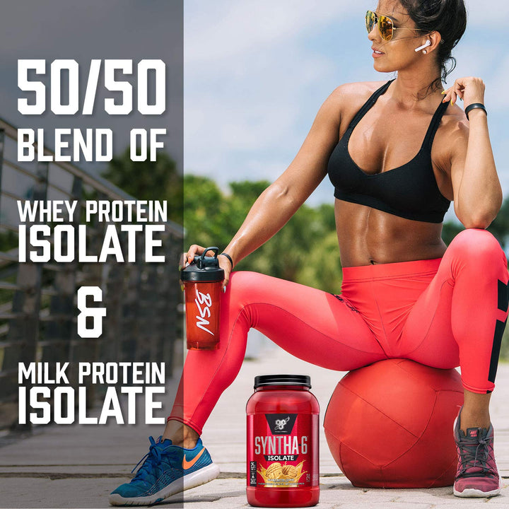 SYNTHA-6 Isolate Protein Powder, Strawberry Protein Powder with Whey Protein Isolate, Milk Protein Isolate, Flavor: Strawberry Milkshake, 48 servings