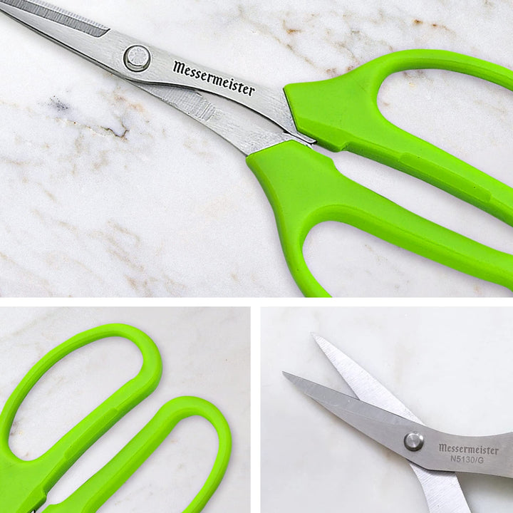 6-Inch Culinary Scissors, Green - All-Purpose Kitchen Scissors - 2Cr13 Stainless Steel &amp; Nylon Slip-Resistant Handles