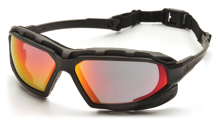 Pyramex Safety Highlander XP Eyewear, Black-Gray Frame/